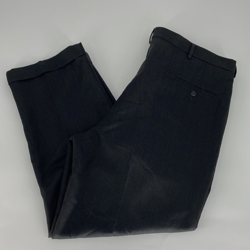 VF JEANSWEAR classic pleated front dress trouser slacks grey size 42 x 30 men's